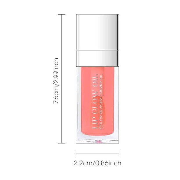 Hydrating Lip Glow Oil, Plumping Moisturizing Lip Oil Gloss, Smooth Lip Lines Plump Lip,Transparent Plumping Clear Glossy ...