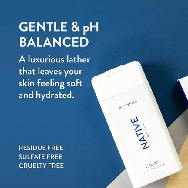 Native Body Wash for Men & Women, Seasonal | Sulfate, Paraben, and Dye Free, with Naturally Derived Clean Ingredients Leav...
