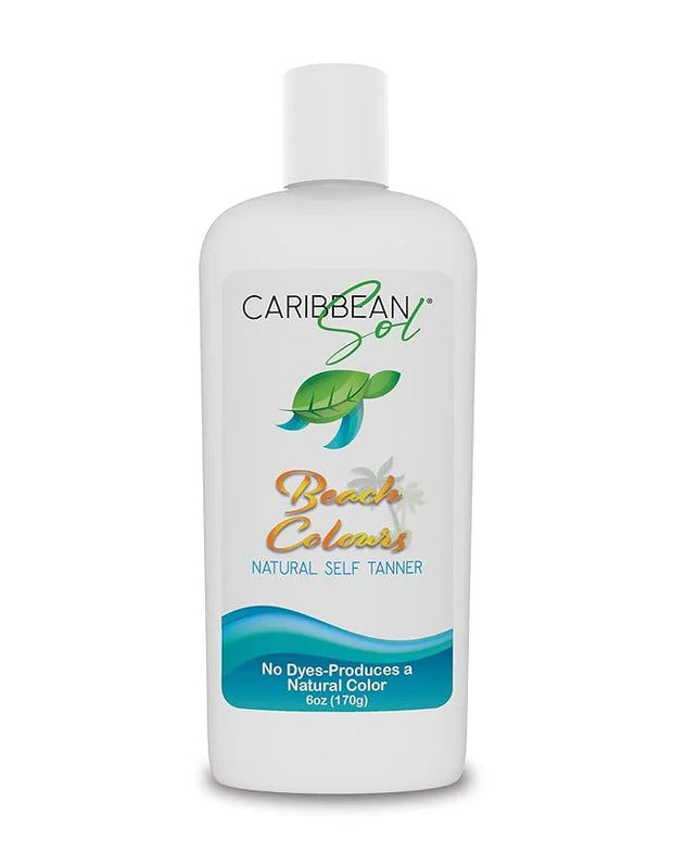 Caribbean Sol - Beach Colours Natural Self Tanning Lotion- Natural Eco-Friendly Sunless Tanner Skin Moisturizing Quick Sel...