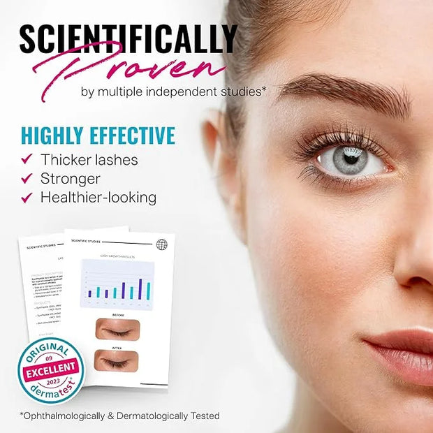 MINI LASHCOCA!NE Eyelash Growth Serum – Lash Enhancer for Longer, Fuller & Thicker Lashes – Paraben-Free, Nourishing Formu...