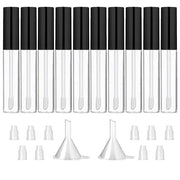 GTHER 10PCS 10ML Empty Lip Gloss Containers Tube with Wand, Refillable Lip Balm Bottles, Lipstick Sample Container and Fun...