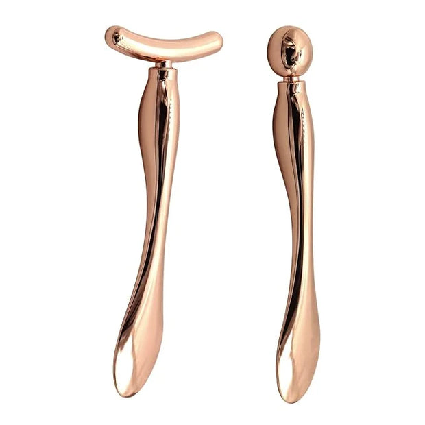 2PCS Metal Eye Cream Applicator Wand Stick, Massager Skin Care Tools, Face Roller Massager Tool,Eye Massage Wand Stick Gir...