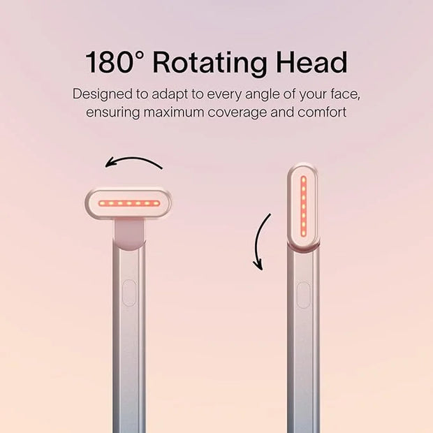 Solawave 4-in-1 Radiant Renewal Facial Wand & Skin Therapy Serum Bundle | Red Light Therapy for Face and Neck | Galvanic S...