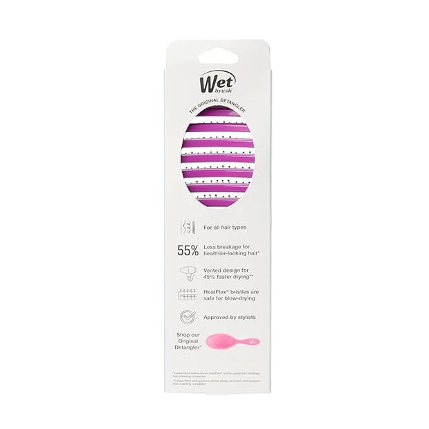 Wet Brush Speed Dry Hair Brush, Purple, Vented Design & Soft HeatFlex Bristles, Blow Dry Safe, Ergonomic Handle Manages Ta...
