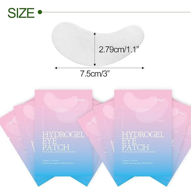 110 Pairs C. ARTIST 100% Natural Eyelash Extension Under Eye Gel Pads patches kit Collagen Aloe Vera Hydrogel Eye Patches ...