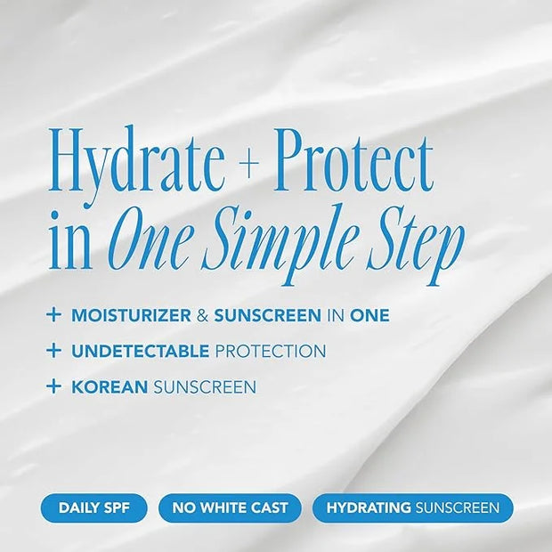 THE FACE SHOP Hydro Sun Barrier 2-in-1 Sunscreen & Moisturizer, Broad Spectrum SPF 45, Korean Sunscreen Skin care, Daily H...
