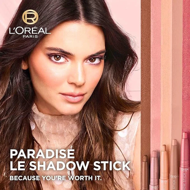 L'Oreal Paris Makeup Le Shadow Stick Eyeshadow, Blendable, Smudge-Resistant, Cream Eyeshadow, Brown Abyss, 0.05 Oz - Produ...