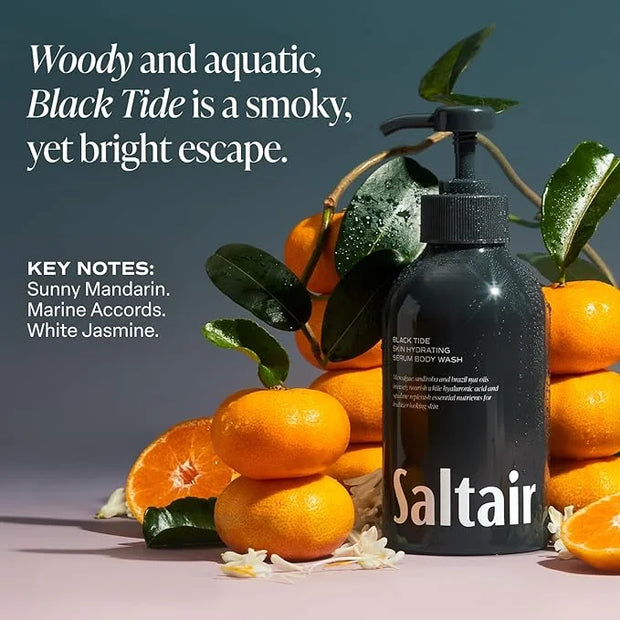 Saltair Body Wash, For Him Scents 2-Pack. Moisturizing Body Cleanser with Monoi Oil and Cupuacu Butter. Luxury Shower Gel ...