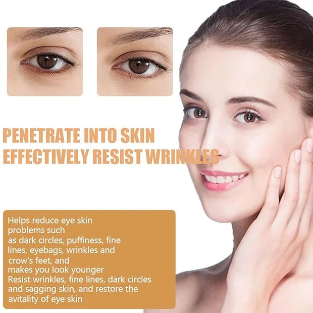 Anti-Aging Eye Cream Revitalizing Under Carrot Eye Cream with Vitamin E and B5 for Puffiness Dark Circles Fine Lines Moist...