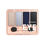 COVERGIRL Eye Enhancer, Night Sky, Eyeshadow Quad, Easy to Wear, Clean & Vegan, Talc-Free, Matte & Shimmer Finishes, Smudg...
