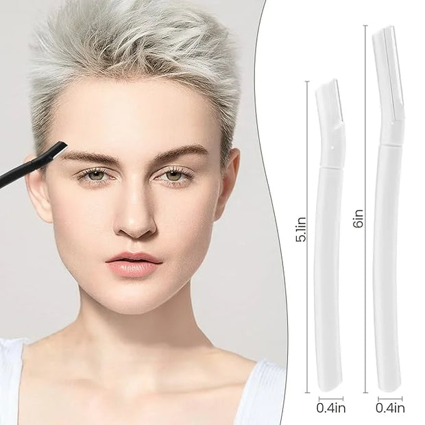 Eyebrow Razor, Dermaplane Face Razors for Women Facial Hair, Eyebrow Shaver(8 Count), Peach Fuzz Removal, Dermaplaner to E...