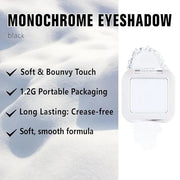 Kaely Pressed Single Eyeshadow Makeup, White Matte Highly Pigmented Monochrome Eye Shadow Palette, Waterproof Neutral Powd...