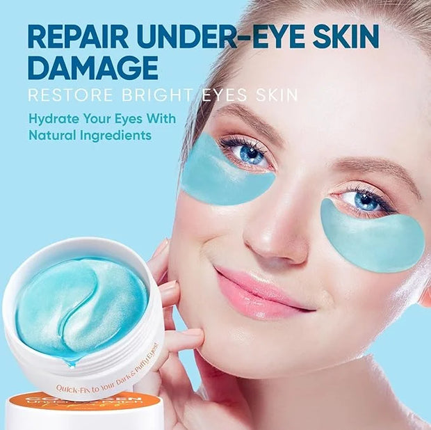 Under Eye Patches for Women: 30 Pairs of Hydrating Collagen Gel Eye Masks with Retinol & Hyaluronic Acid - Smooths Fine Li...