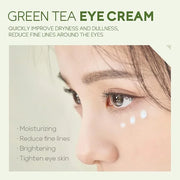 AKARY Green Tea Eye Care Cream Eliminate Eye Bag Dark Circles Tea Leaf Extract Eye Cream for Nourishing Eye Areas & Tighte...