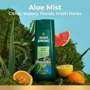 Irish Spring Men's Body Wash Shower Gel, Aloe Mist, 20 Oz, 4 Pack - Product Image