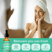 2X BIGGER 2OZ, Go Radiance 5% Glycolic Acid Serum, Salicylic Acid Serum for Acne-prone Skin, BHA Liquid Exfoliant, AHA Pee...