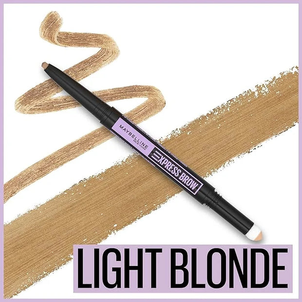 Maybelline New York Maybelline Express Brow 2-in-1 Pencil and Powder, Light Blonde, 0.02 Fl. Ounce, 248 Light Blonde, 0.02...