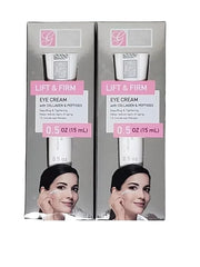 Lift and Firm Eye Cream with Collagen and Peptides, 0.5 oz, Anti-Aging Treatment, 2-Pack - Product Image