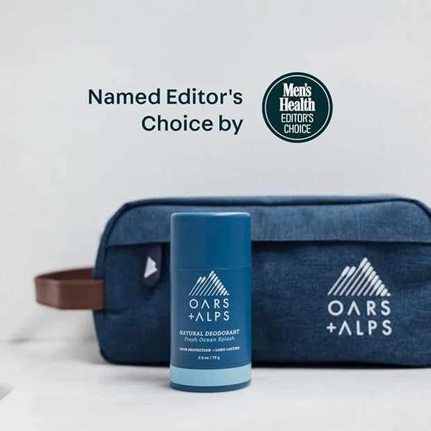 Oars + Alps Ultimate Oarsman Skin Care Kit for Men, Includes Face Wash, Eye Roller, Deodorant, Lip Balm, Moisturizer, and ...