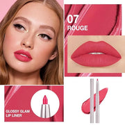 evpct Silky Lip Liner Pencil Retractable, Carmine Red Smooth Lip Liner Creamy Velvet Lipliner Long-Lasting for Korean Make...