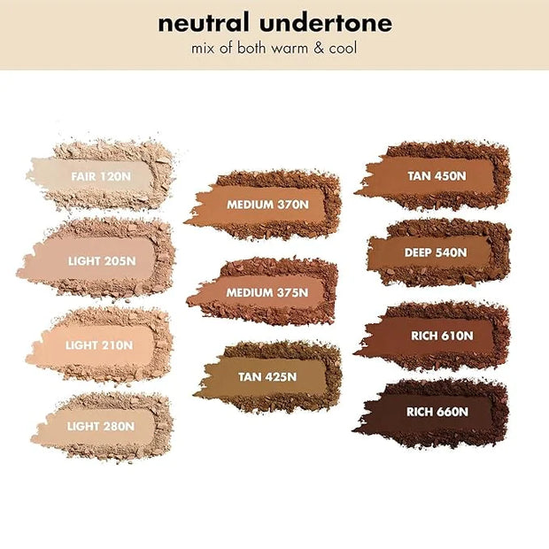 e.l.f. Camo Powder Foundation, Lightweight, Primer-Infused Buildable & Long-Lasting Medium-to-Full Coverage Pressed Founda...