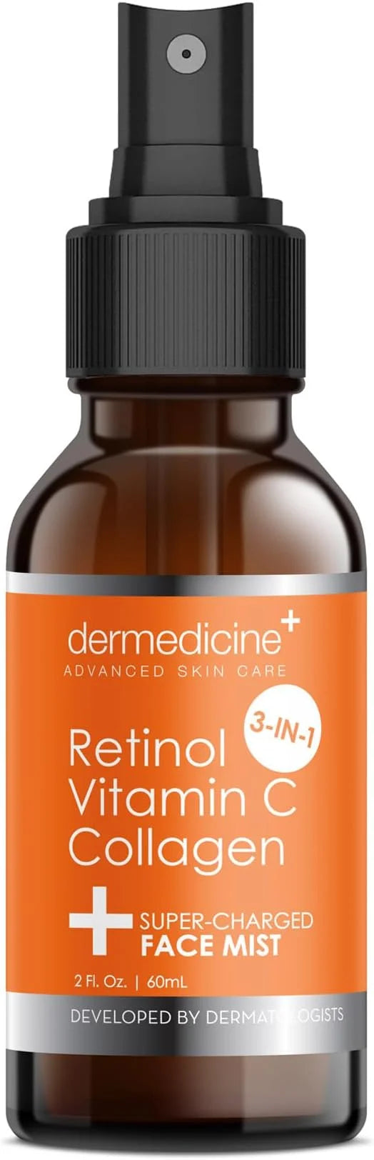 3 in 1 Super-Charged Anti-Aging Face Mist w/Retinol, Vitamin C + Collagen | Hydrates, Refreshes & Brightens for a More Glo...