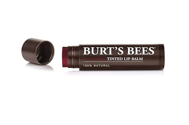 Burts Bees 100% Natural Tinted Lip Balm, Red Dahlia with Shea Butter & Botanical Waxes, 8 Tubes - Product Image