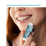 5pcs Lip Balm Holder Keychain Lipstick Women(Daisy/Tulip/Leo)