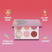 Juvia's Place Palette Blushed Rose - Rosy, Pinks,