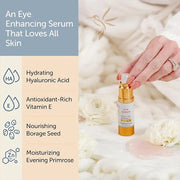 Renew Vegan Under Eye Serum for Dark Circles and Puffiness - Aging Skin Serum for Eye Bags, Fine Lines, Wrinkles, Crows Fe...