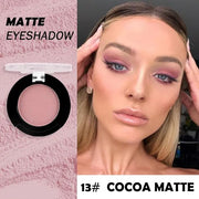 Monochrome Matte Eyeshadow Makeup Palette, Highly Pigmented Cocoa Red Color Eyeshadow Palette,Matte Pressed Powder Eye sha...