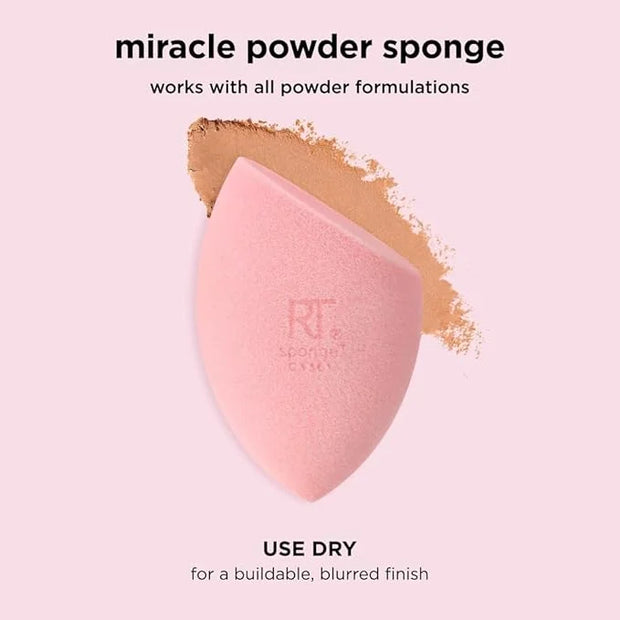 Real Techniques 6 Pack Assorted Makeup Blending Sponges, 3 Miracle Makeup Sponges, For Blending, Baking, And Setting, Use ...