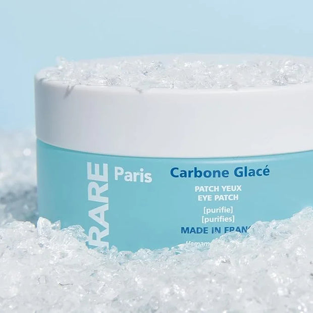 Carbone Glacé - Purifying Carbon Black Under Eye Patches - Cleanses & Tightens - With Hamamelis & Mallow - Purifying, Firm...