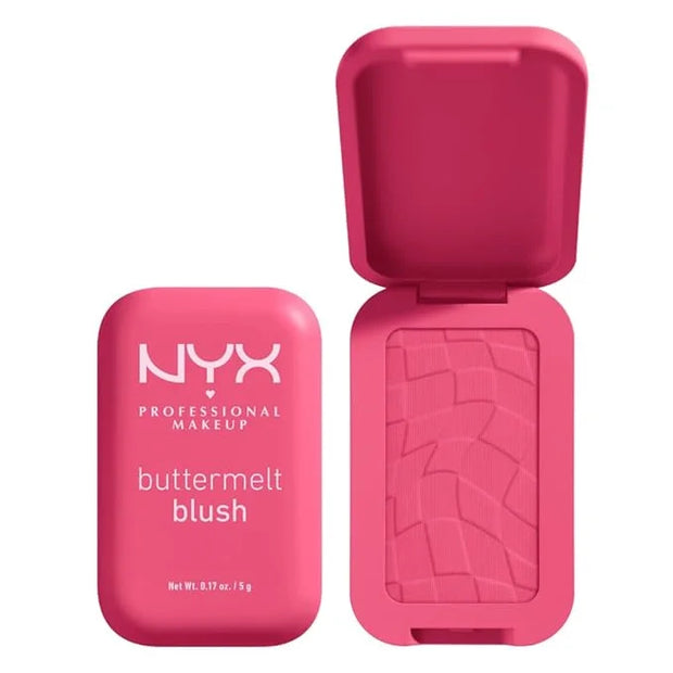 NYX PROFESSIONAL MAKEUP Buttermelt Powder Blush, Fade and Transfer-Resistant Blush, Up to 12HR Make Up Wear, Vegan Formula...