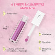 OFRA Ultra-Glossy Lip Gloss - Babydoll | Non Sticky, Long Lasting Formula for Smooth, Hydrated Finish | 3.5ml/1.1oz - Prod...