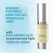 Epic Organic Eye Cream - Vitamin K & Arnica - Naturally Reduces Wrinkles, Under Eye Bags, Puffiness, Dark Circles & Fine L...