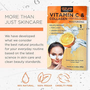 AZURE Collagen & Vitamin C Hydrating Under Eye Pads - Toning, Moisturizing & Rejuvenating Eye Mask Patches - Reduces Fine ...