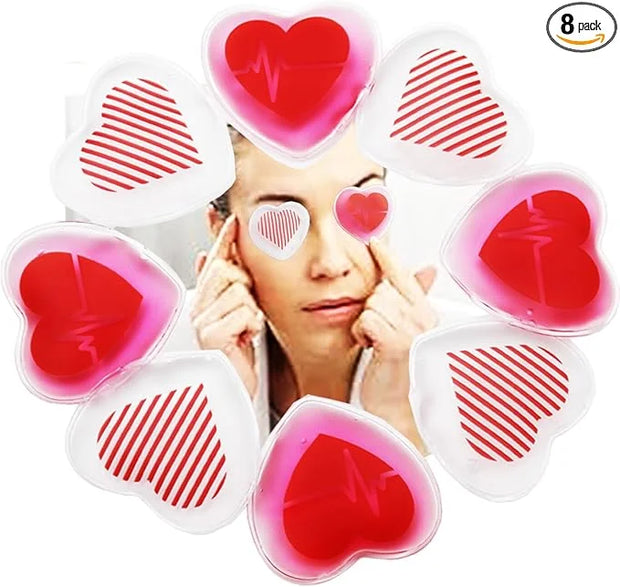 Eye Ice Pack, Gel Eye Ice Pack, Reusable Cold Compress for Migraine, Flexible Cooling Gel Pads for Eyes, Headaches and Pos...