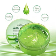 Organic Aloe Vera Gel for Face & Body Made within 12 Hours of Harvest, 98% Pure Aloe Vera Gel for Skin, Scalp, & Hair, Soo...