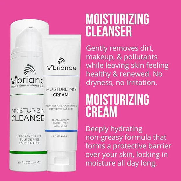 Vibriance Bundle Skincare Set | Super C Serum, Moisturizing Cleanser and Face Cream | Complete Kit for Radiant Beauty - Pr...