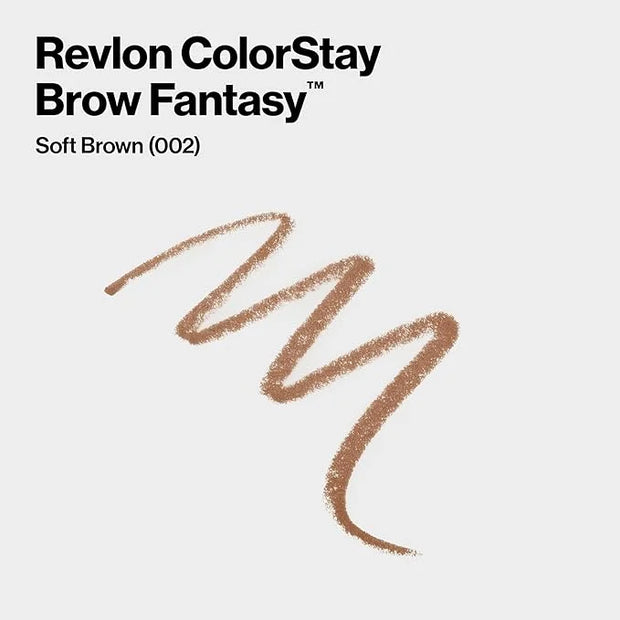Revlon ColorStay Brow Fantasy, All In One Eyebrow Powder Pencil with Shaping Clear Gel, Gel Infused with Panthenol, Smudge...