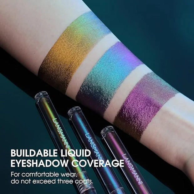 Jolilab Metallic Liquid Chameleon Eyeshadow, Multi-Dimensional Eye Looks, Long-lasting Holographic Glitter Multichrome Eye...