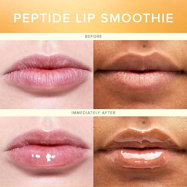 Farmacy Peptide Lip Balm - Lip Smoothie Hydrating Lip Balm with Vitamin C to Visibly Plump + Smooth Lip Lines - Nourishing...