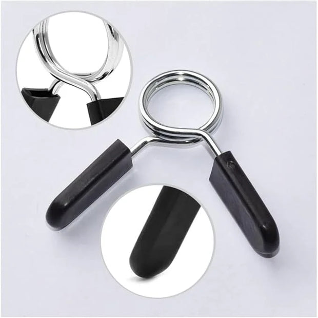 3 Pieces Barbell Spring Clip Weight Bar Clips - Product Image