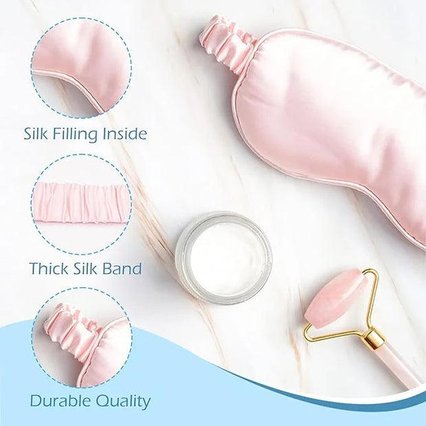 Le Luxe Sleep Mask (Luxury Silk Sleep Mask, Silky Smooth Comfort - Eye Cover - Eye Mask - Anti Aging - Skin Care - Ultra S...