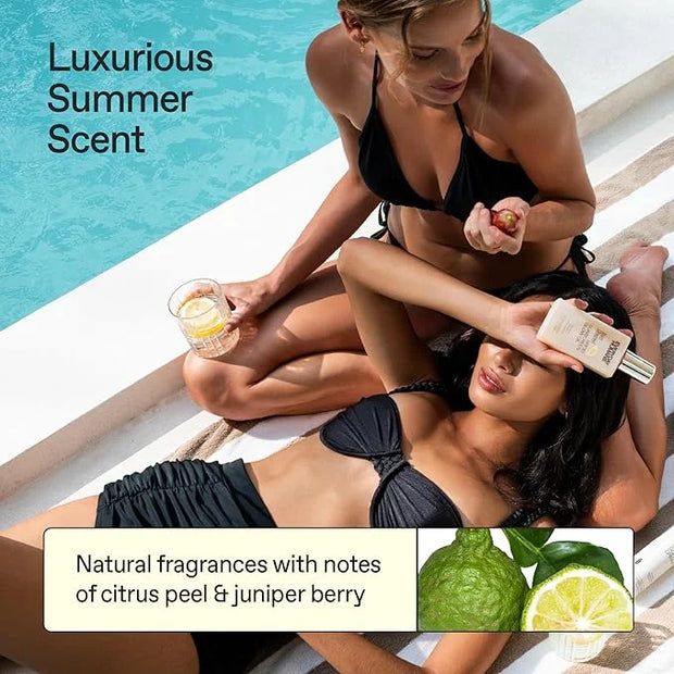 Everyday Humans SPF30 Sheer Body Glow Oil with Gold Mica | Sun Glazed Hydrating UV Protection Vegan Cruelty Free 5.1 Fl Oz...