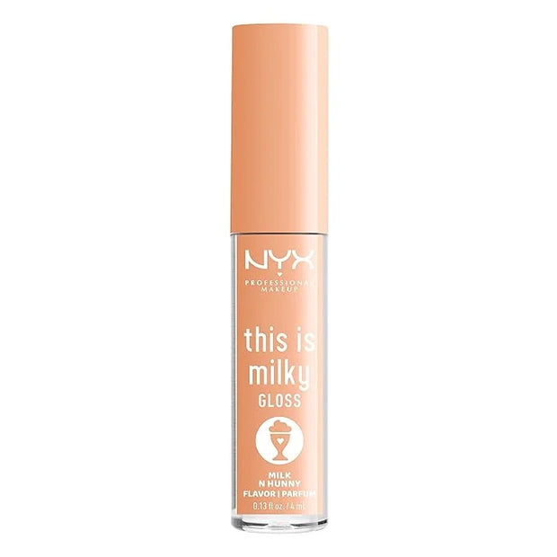 NYX PROFESSIONAL MAKEUP This Is Milky Gloss, Lip Gloss with 12 Hour Hydration, Vegan - Milk & Hunny (Honey Nude) - Product...