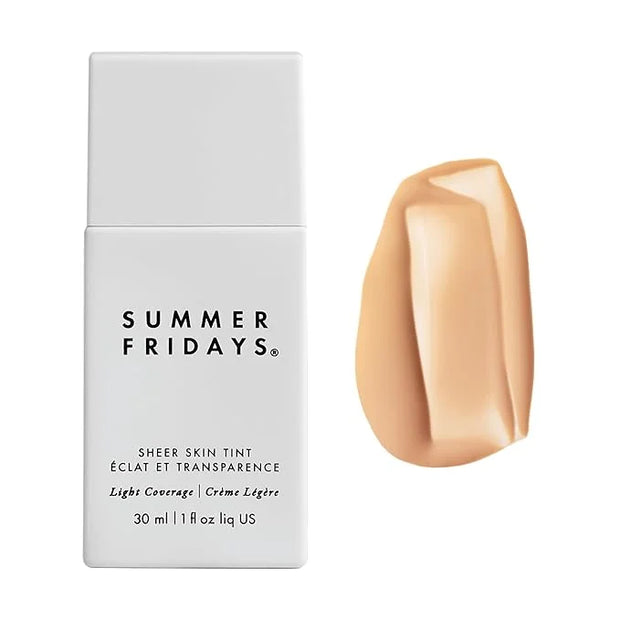 Summer Fridays Sheer Skin Tint - Skin Tint with Hyaluronic Acid - Helps Diminish Uneven Skin Tone - Sheer to Light Coverag...