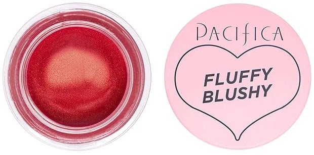 Pacifica Fluffy Blushy Cream Blush – Face Makeup - Bloom Bright Fuchsia Air-Whipped Cheek & Lip Color, Bold Buildable Pigm...
