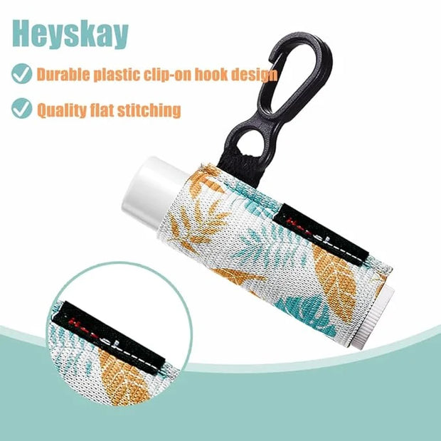 3PCS Lip Balm Holder Keychain Lip
